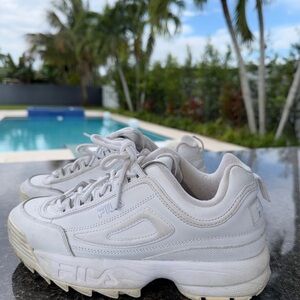 Fila Off-White Athletic Sneakers